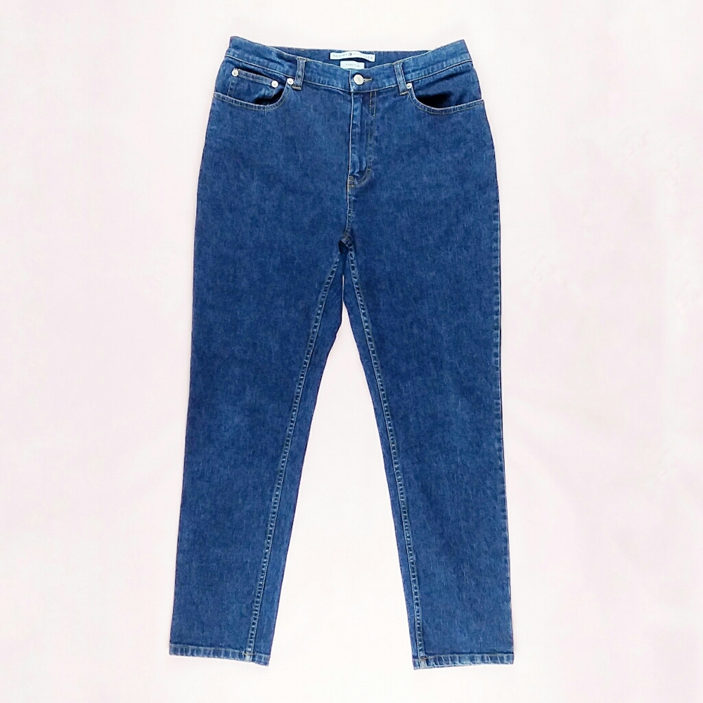 Tommy Hilfiger Jeans Womens 10 Y2K Straight Leg 90s Dark Wash